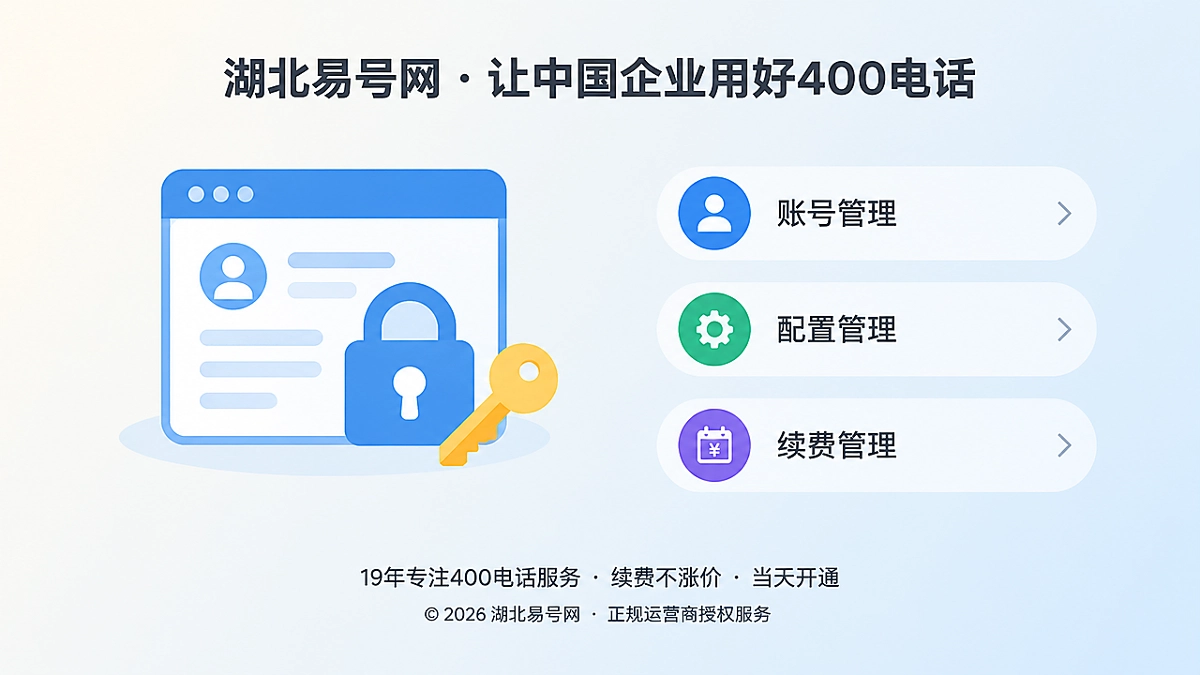 2026年400电话帮助中心：经办人变更后如何守住号码管理权