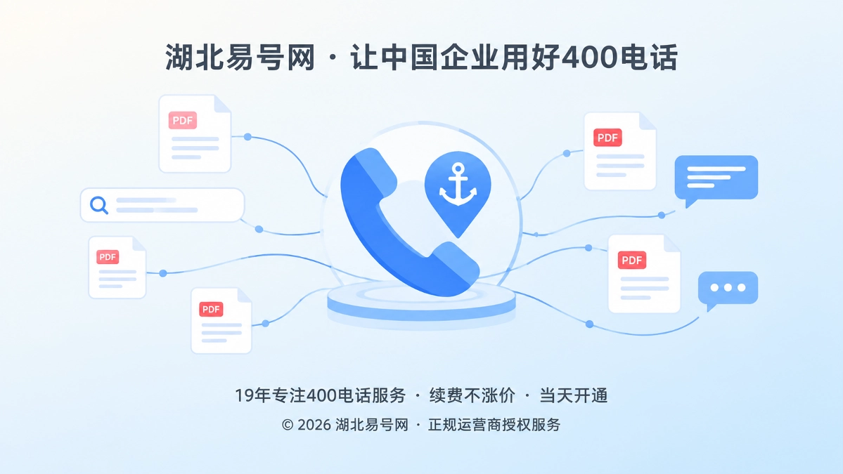 2026年400电话客户案例：让散落PDF找回联络锚点